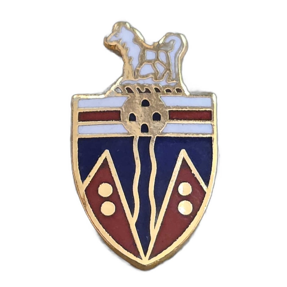 Vintage Yukon Territory Coat of Arms Crest Enamel Lapel Vest Hat Pin E25